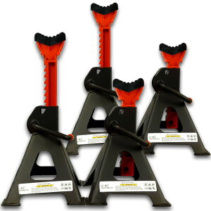 �W���b�L�X�^���h 2��Z�b�g �W���b�L�A�b�v �X�^���h ���o�[�p�b�h�t�� 3t �Œ��280mm/�ō���415mm 9�i�K ���߉\ Jack Stand �Ᏸ ���`�F�b�g�� �v �W���b�L�_�E�� ���W�b�h���b�N �^�C������ 