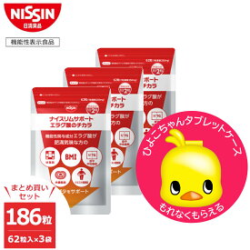 【 先着 数量限定 2026年ひよこちゃんカレンダー付 送料無料 】ナイスリムサポート エラグ酸のチカラ3袋 ひよこちゃんケースプレゼント付 まとめ買い パウチタイプ 1日2粒 内臓脂肪 肥満 脂肪対策 血中 中性脂肪 減少 BMI BMI改善 機能性表示食品 日清食品 公式