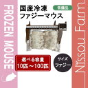 国産冷凍マウス　ファジーL 即日発送　同梱可　選べる容量　10匹〜100匹