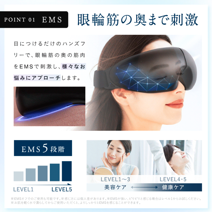 楽天市場】ホットアイマスク アイ マスク ケア 目元 NIPLUX EMS