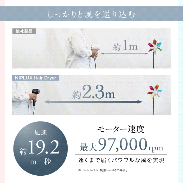 NIPLUX Hair Dryer ニップラックス ヘアドライヤー　新品未使用 NIPLUX公式店】Hair Dryer│ヘアドライヤー│温冷サイクドライ│速乾大