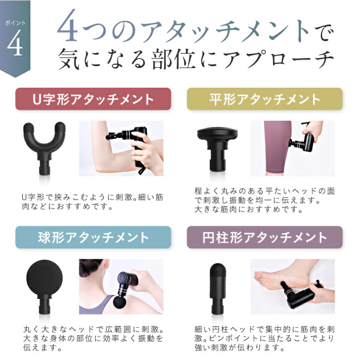 楽天市場】【楽天総合1位☆20%OFFクーポン+特典】筋膜リリース ガン 