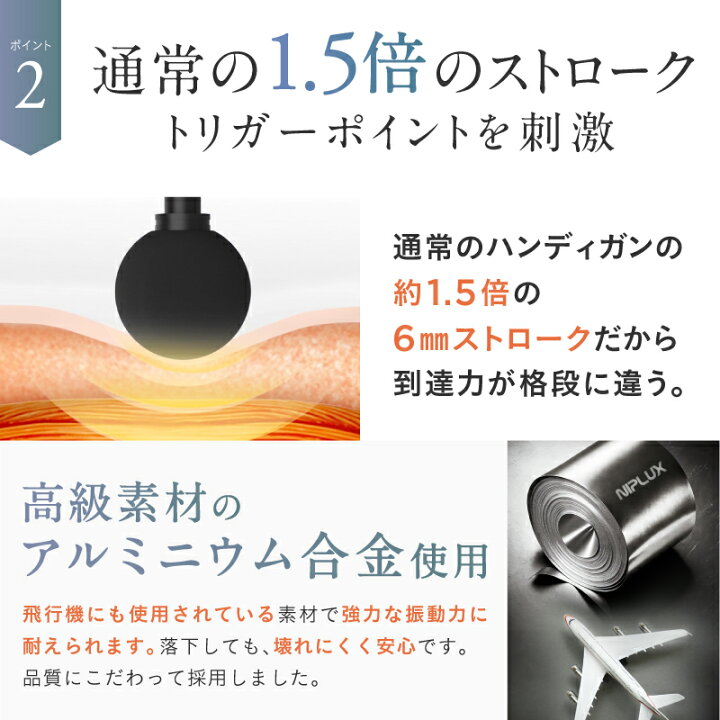 楽天市場】【楽天総合1位☆4,000円クーポン】筋膜リリース ガン ミニ 