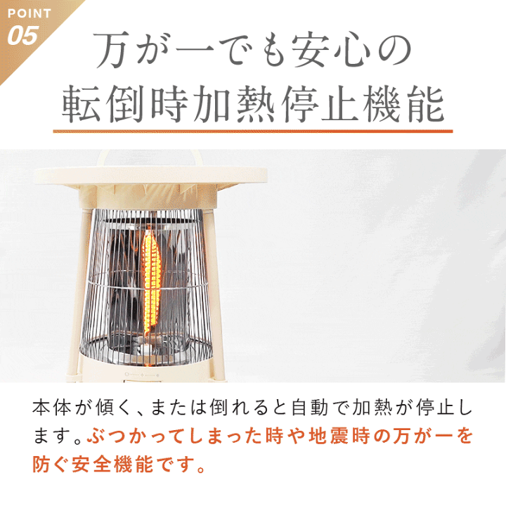 電気ヒーター NUKUREA 遠赤外線 暖房器具 電気ストーブ ファンヒーター 360℃にぬくもり届く。全方位カーボンヒーター「電気ヒーター