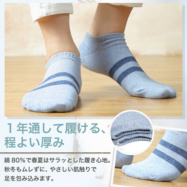 楽天市場 Ss期間ポイント5倍 靴下 メンズ ソックス くるぶしソックス メンズ くるぶし 靴下 ショートソックス スニーカーソックス 消臭 防臭 5足 セット 24 27cm シンプル 男性 綿混素材 ボーダー 男性 スポーツ Nithra 二スラ Nithra Online