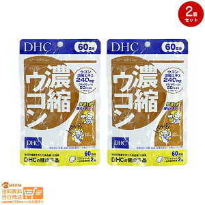 レビュー100円クーポン 【2点セット】DHC 濃縮ウコン60日分 追跡可能メール便配送