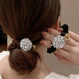 小粒パール ヘアアクセサリー レディース大人っぽい 髪留め 韓国ファッション秋 髪飾り上品 発表会