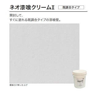ネオ漆喰クリーム2(既調合タイプ・ネオしっくいクリーム後継品) 20kg/缶 四国化成建材