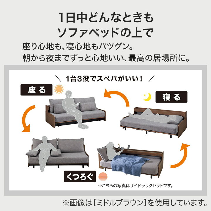 楽天市場】3Way ベッドソファ(B2) ニトリ 【配送員設置商品】 : ニトリ