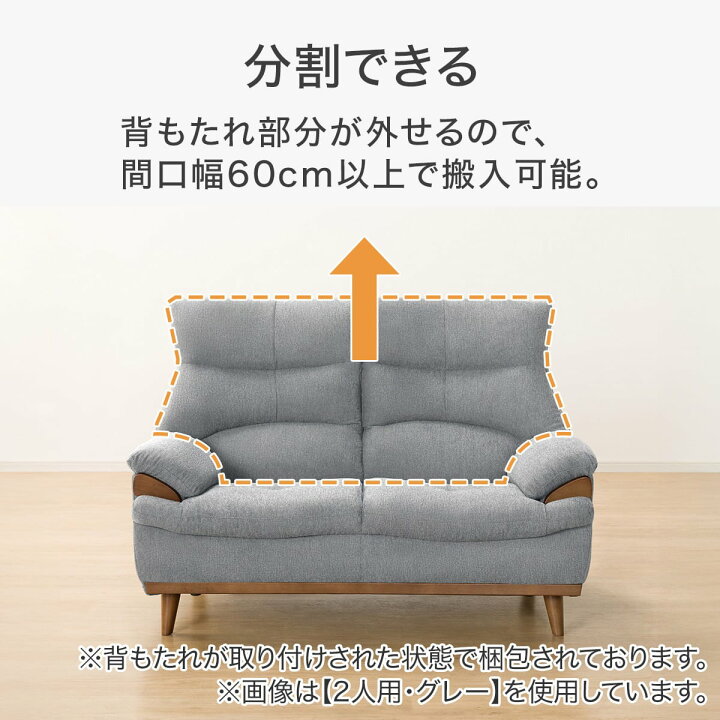 楽天市場】布張りソファ(PD02-2) 【配送員設置商品】 ニトリ : ニトリ