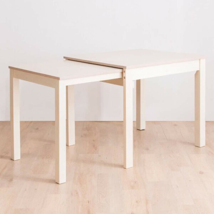 楽天市場】伸長式ダイニングテーブル3点セット(幅80-130cm LO/DC PRT 