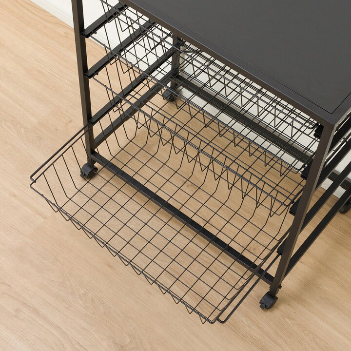 年末のプロモーション特価 幅74cm ワイヤーラック バーネット 4段 ニトリ Fucoa Cl