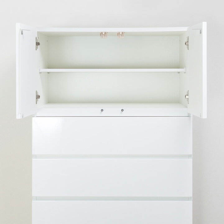 楽天市場】タワーチェスト上置セット 幅80cm (ポルテD 80TC WH/ポルテD 