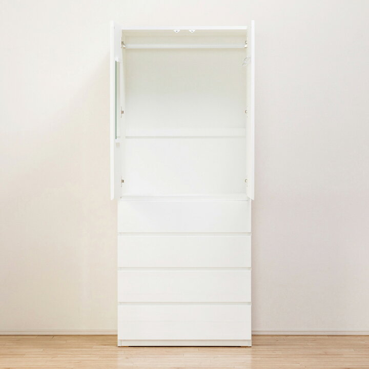 楽天市場】ブレザーチェスト上置セット 幅80cm (ポルテD 80BC WH 