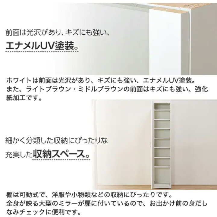 楽天市場】東日本専用商品 ミラーシェルフ 幅40cm (ポルテT 40MS 