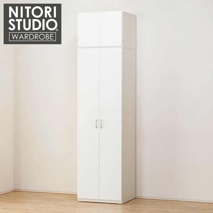 楽天市場】ワードローブ上置セット 幅59cm (ポルテT 60WR WH/ポルテT 