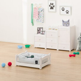 ペットベッド 幅59.5cm (GC-M WH) 小型犬 猫 ベッド 木製 ニトリ 【玄関先迄納品】