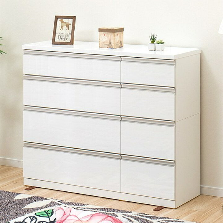 楽天市場】[幅120cm] ローチェスト (ルシート120-4LC WH) ニトリ 