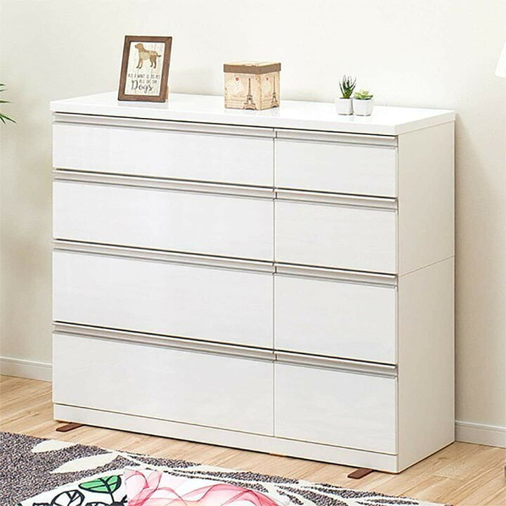 楽天市場】[幅120cm] ローチェスト (ルシート120-4LC WH) ニトリ 