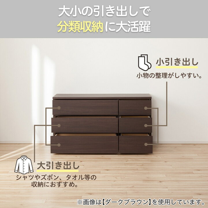 楽天市場】[幅118.5cm] ローチェスト (エレアK 120 3段) ニトリ 【配送 