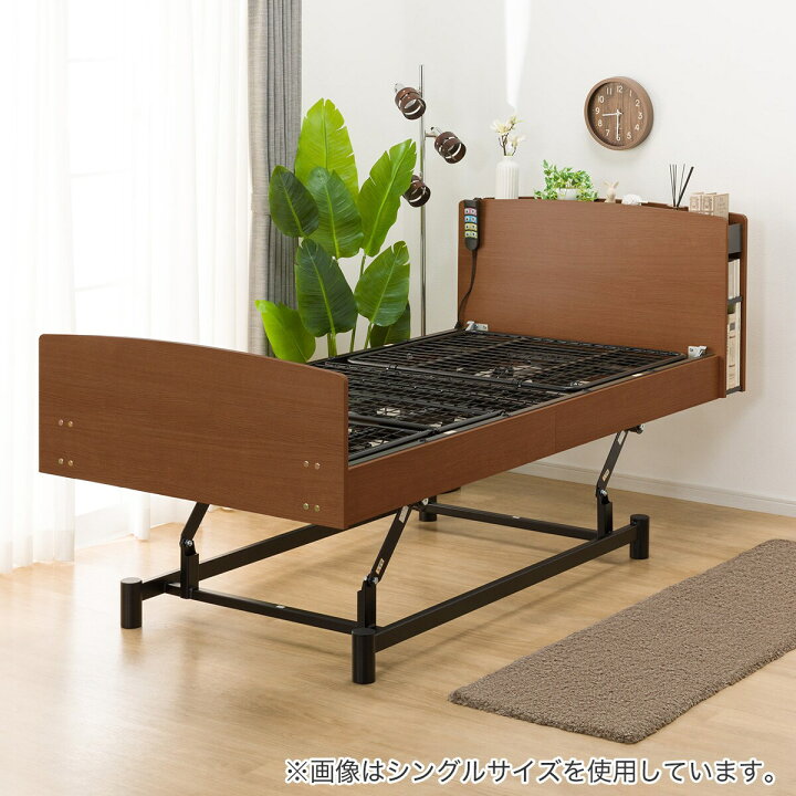 楽天市場】電動セミダブルベッドフレーム(ライズ3 3M-C) ニトリ 【配送 