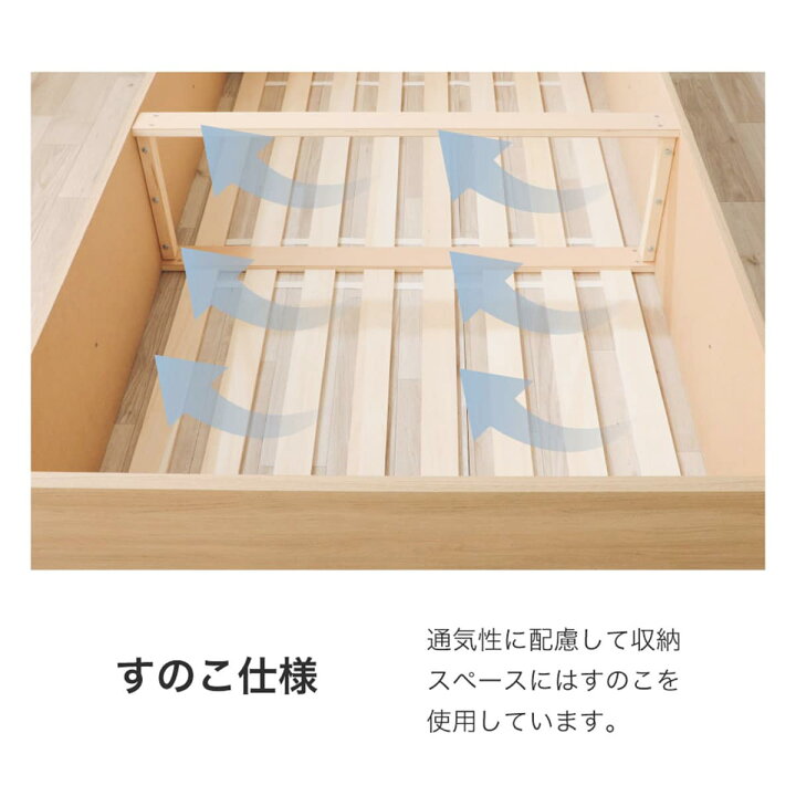 楽天市場】大容量収納 い草ベッド ニトリ 【メーカー直送・送料無料 