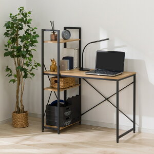 システムデスク(KP509 LBR/BK)【玄関先迄納品】 ニトリ