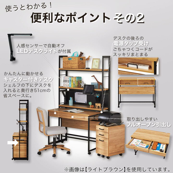 楽天市場】シェルフデスク(JH01) ニトリ 【配送員設置商品】 : ニトリ