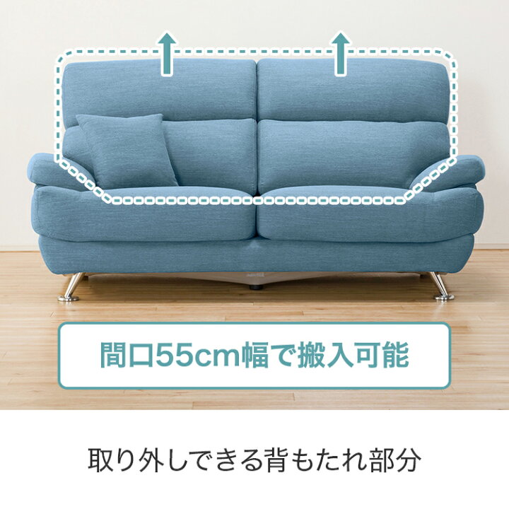楽天市場】[幅185cm]ソファ 3人用ソファ 布張りソファ 3人掛け 3人用布 
