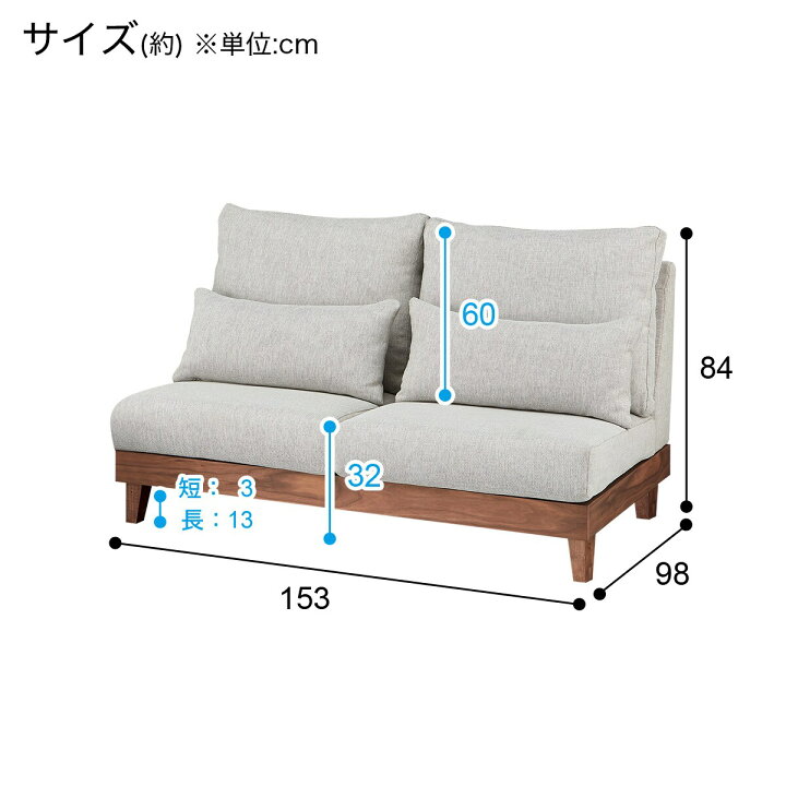 楽天市場】2.5人用布張りソファ (FK02) ニトリ 【配送員設置商品】 【5 