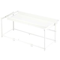 シンク下引き出し用スライドラック 幅46?74cm (ホワイト)　【玄関先迄納品】 ニトリ スチール 伸縮 工具…