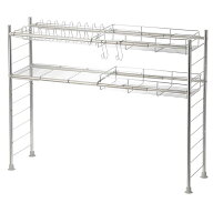 伸縮シンク上ラック8点セット(SUS)【玄関先迄納品】ニトリ ステンレス 伸縮 省スペース