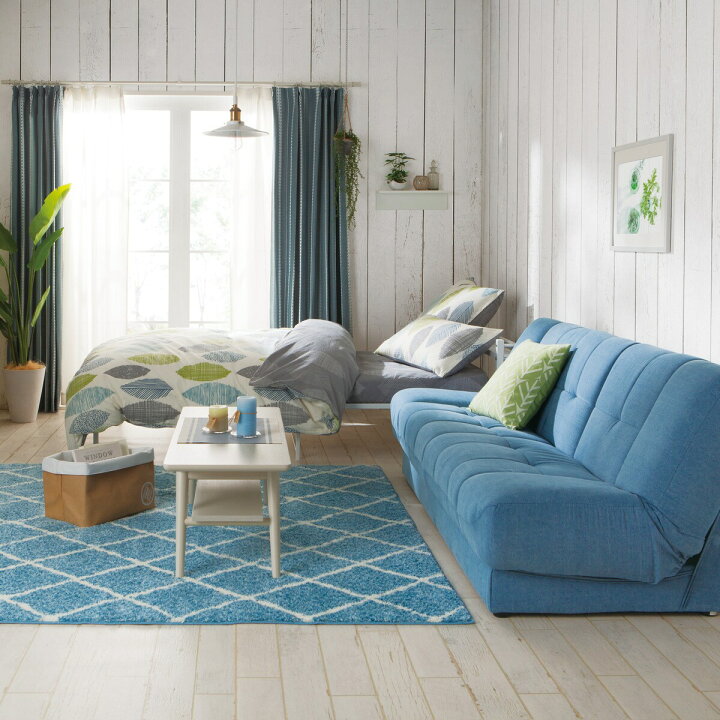 楽天市場 幅184cm 布張りソファベッド ピナ4 Bl ブルー ニトリ 配送員設置 5年保証 ソファ ソファー ベッド ソファベッド ベッドソファ 布張りソファ 2人用ソファ 一人暮らし テーブル付 シンプル 北欧 モダン 2way スプリング リビング 一人暮らし 新生活 ニトリ