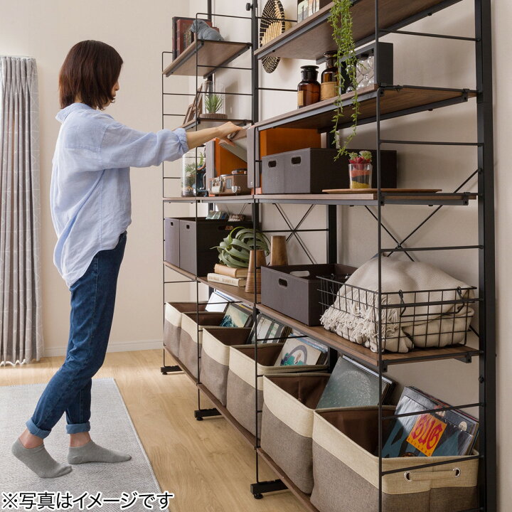 楽天市場】突っ張り壁面収納Nポルダ リビング収納3連セット(幅80cm 