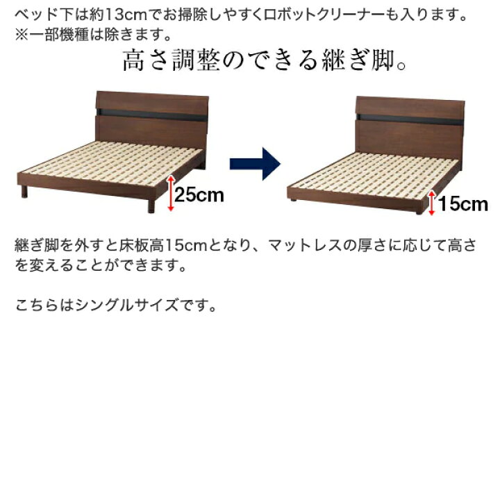 楽天市場】幅121cm セミダブルフレーム (コスモ) ニトリ 【配送員設置  