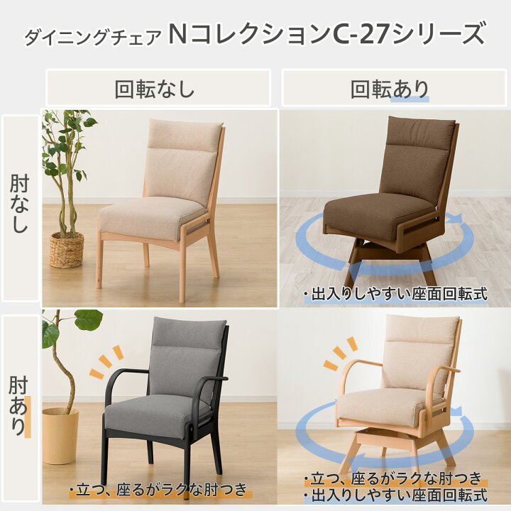 楽天市場】傷・汚れに強いファブリック ダイニングチェア(N 