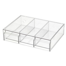 組み合わせできる透明引き出し(3324DD01CL)　【玄関先迄納品】 ニトリ