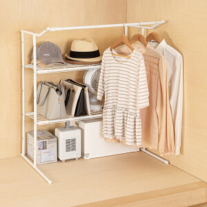 伸縮押入ハンガーラック (YB2c05) ニトリ 【玄関先迄納品】