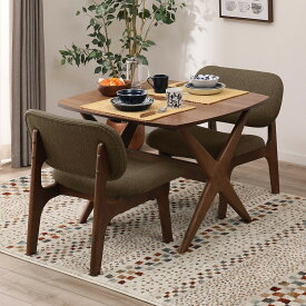 [幅90cm] リビングダイニングテーブル3点セット (LDリラックスワイド90MBR/1PチェアMBR) ニトリ 【配送員設置商品】 【5年保証】 【創業祭期間限定価格：1/5まで】