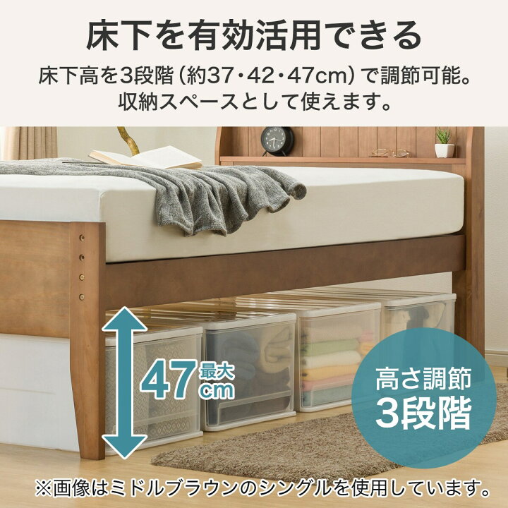 楽天市場】すのこセミダブルベッドフレーム (SP-001 S) ニトリ 【配送 