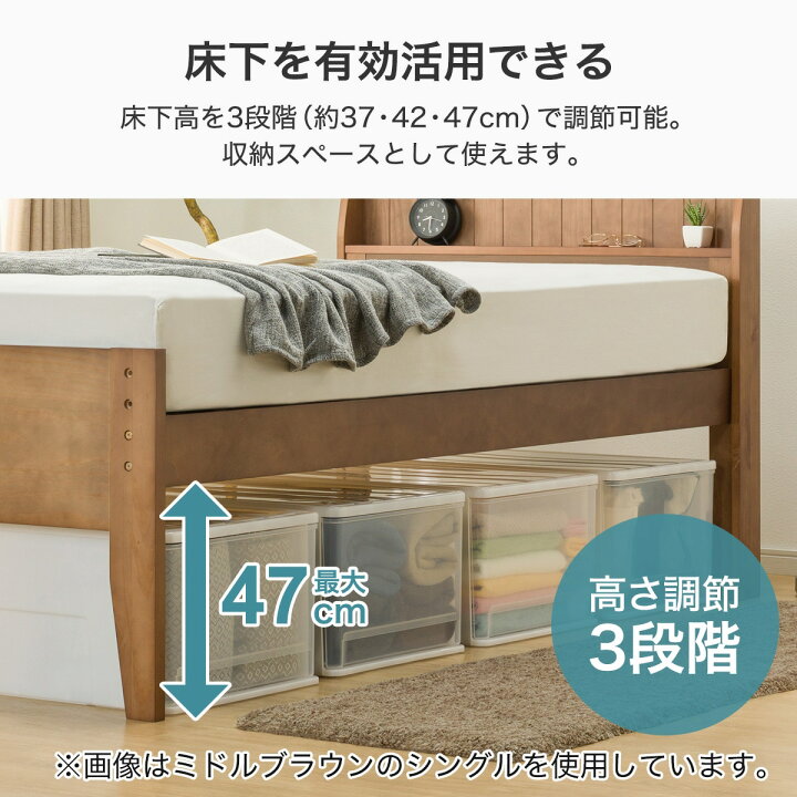 楽天市場】すのこセミダブルベッドフレーム (SP-001 S) ニトリ 【配送 