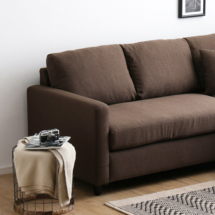 人気商品☆k457☆ニトリ☆3pカウチソファ☆幅2350㎜☆赤☆美品☆近隣 