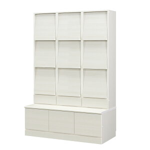 ベンチ付きラック フラップディスプレイタイプ (幅120.5cm 木目) ニトリ 【配送員設置商品】