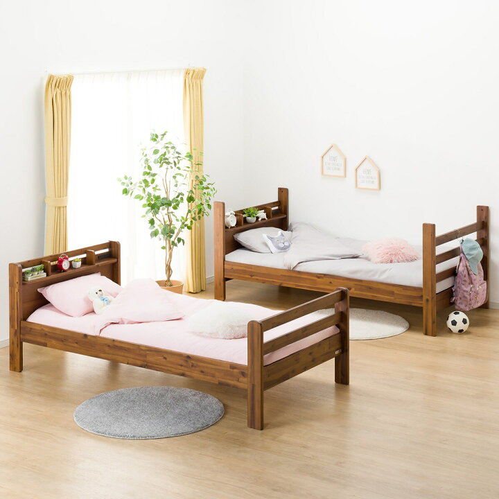楽天市場】ヴィンテージ風 2段ベッド (BRK BR) 【配送員設置商品 