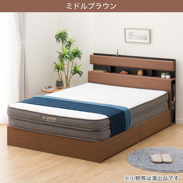 楽天市場】〔エントリーでP5倍〕幅141cm ダブルベッドフレーム  