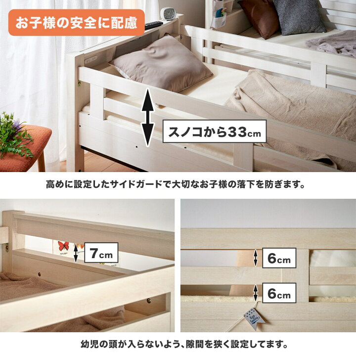 楽天市場】永く使える安心・頑丈2段ベッドマットレスセット(SK01/RS03X 