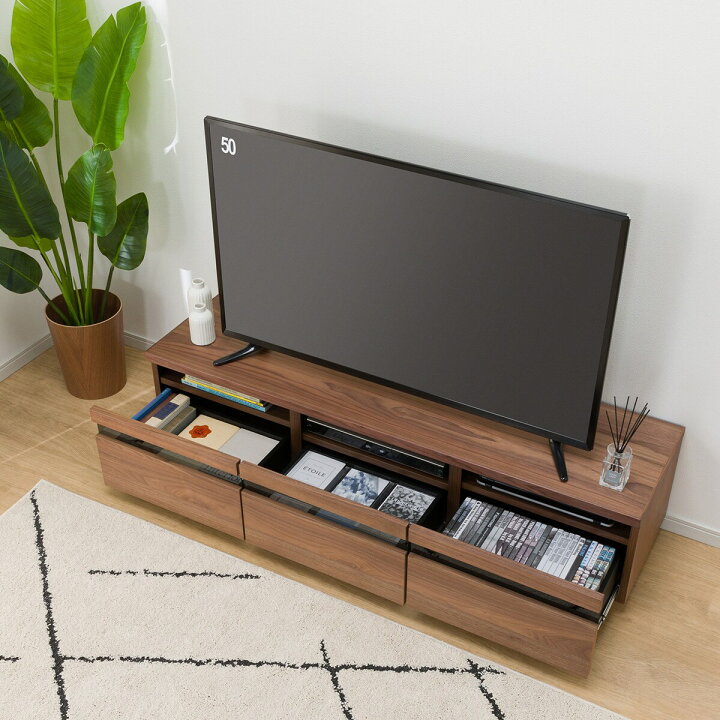 楽天市場】[幅150cm] ローボード (ハヅキ2 150MBR) 【配送員設置商品 