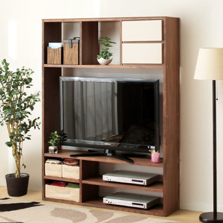 楽天市場】[幅125cm] 壁面ユニット TVボード (コネクト120-4セット 