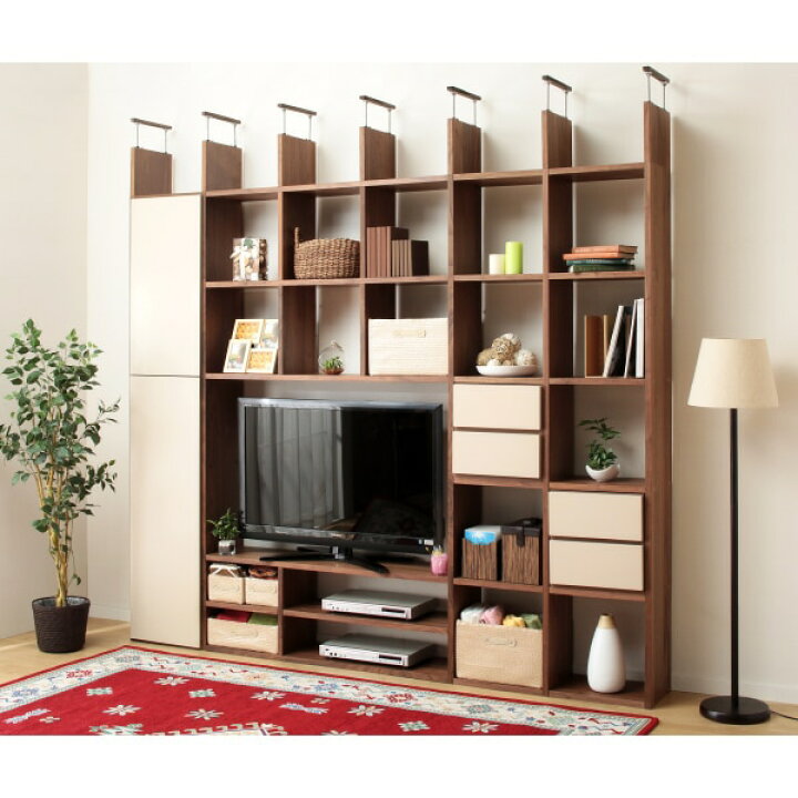 楽天市場】[幅125cm] 壁面ユニット TVボード (コネクト120-5セット 