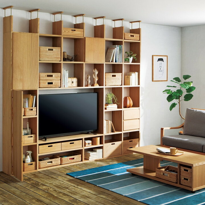 楽天市場】[幅125cm] 壁面ユニット TVボード (コネクト120-5セット 